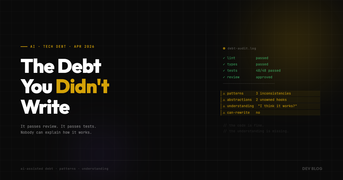 The Debt You Didn't Write